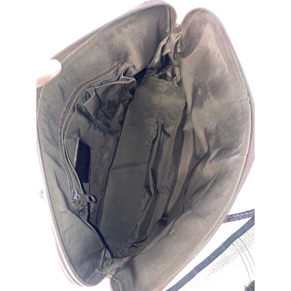 BRIGHTON C184233 VINTAGE LARGE CANVAS, LEATHER SHOULDER BAG - Picture 12 of 15